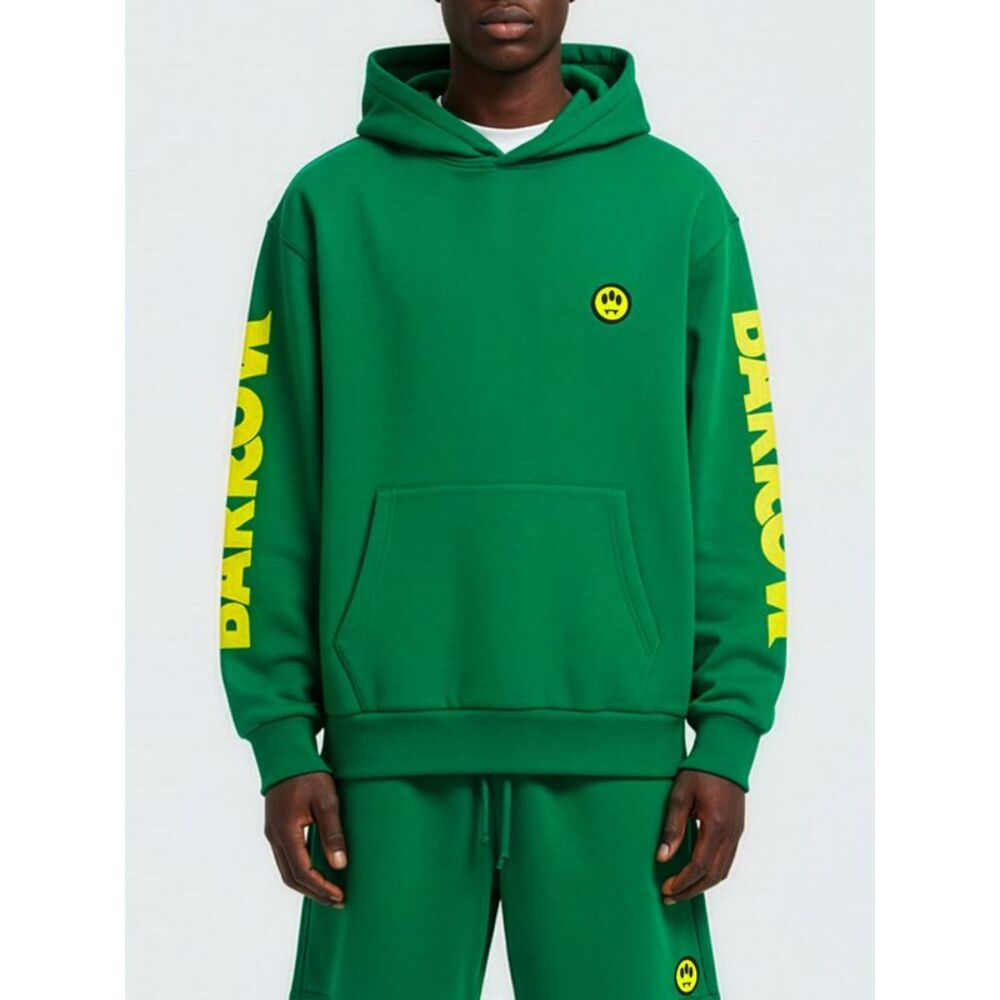 Barrow Men Barrow Cotton Hoodie With Logo
